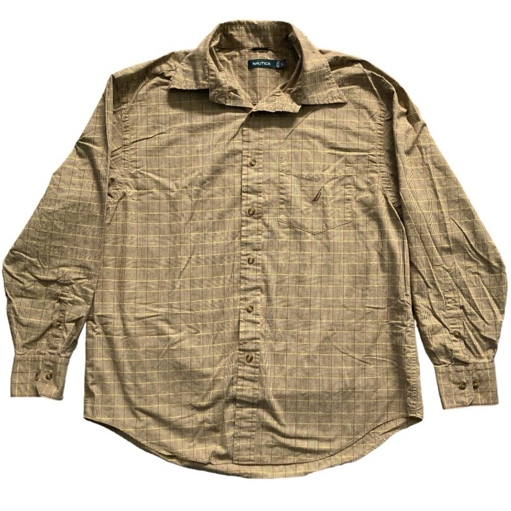 VINTAGE Nautica Houndstooth Buttondown Shirt